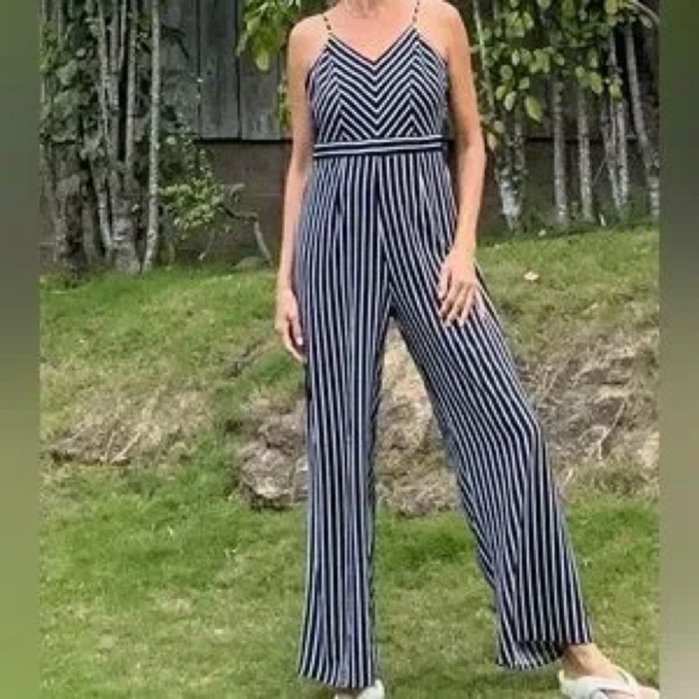 NWT Active USA Black and White Striped Maxi Dress - Picture 6 of 10